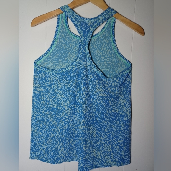 Athleta Blue and Green Relaxed Tank Top - Picture 2 of 8